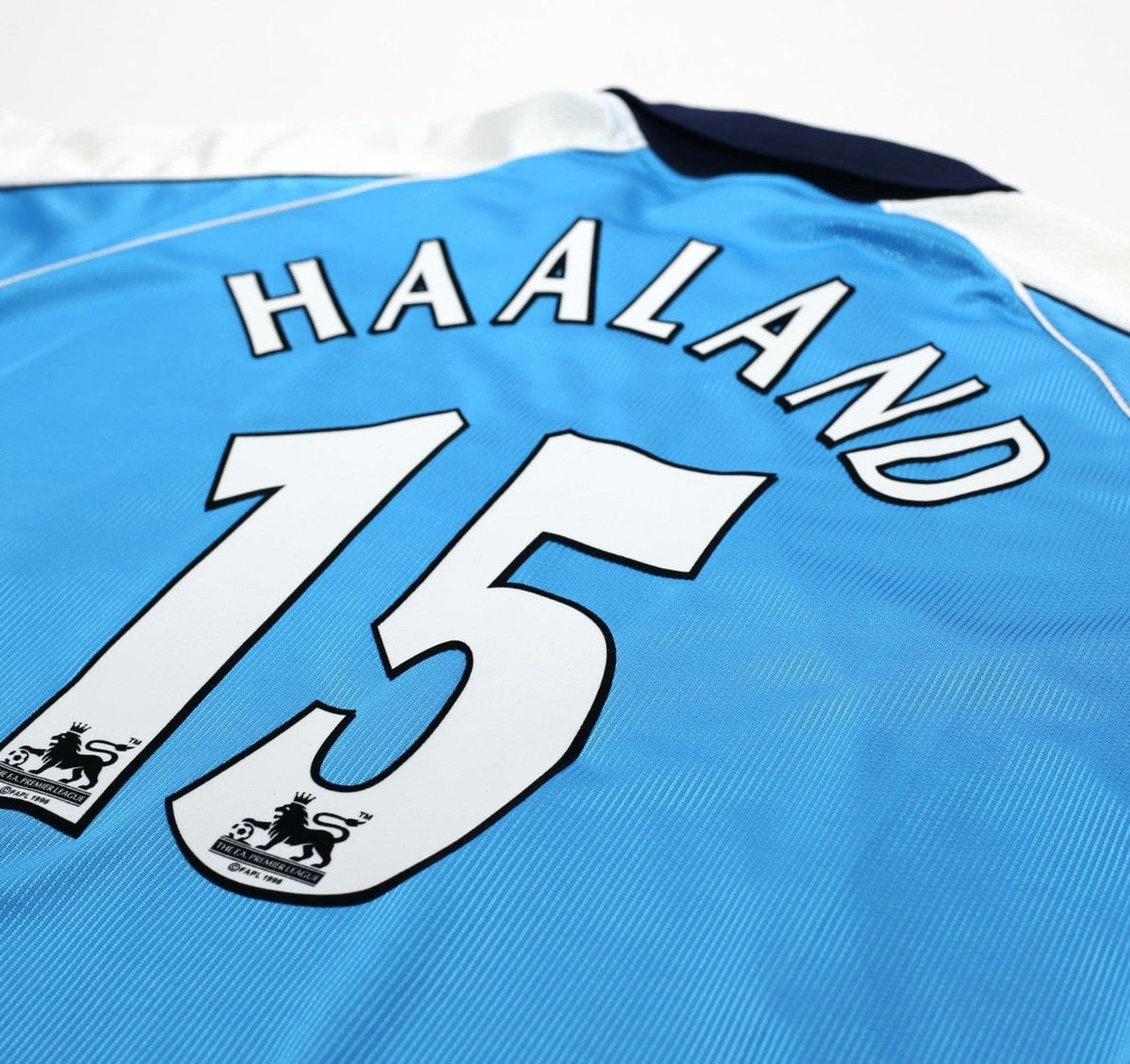 1999/01 HAALAND #15 Manchester City Vintage LCS Home Football Shirt (XL) 46/48