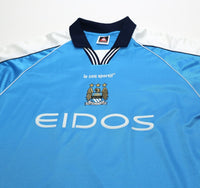 1999/01 HAALAND #15 Manchester City Vintage LCS Home Football Shirt (XL) 46/48