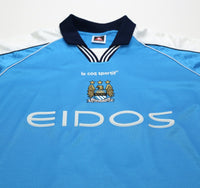 1999/01 HAALAND #15 Manchester City Vintage LCS Home Football Shirt (XL) 46/48