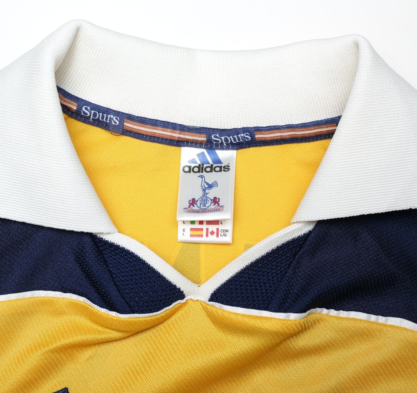 1999/01 KING #26 Tottenham Hotspur Vintage adidas Away Football Shirt (L)