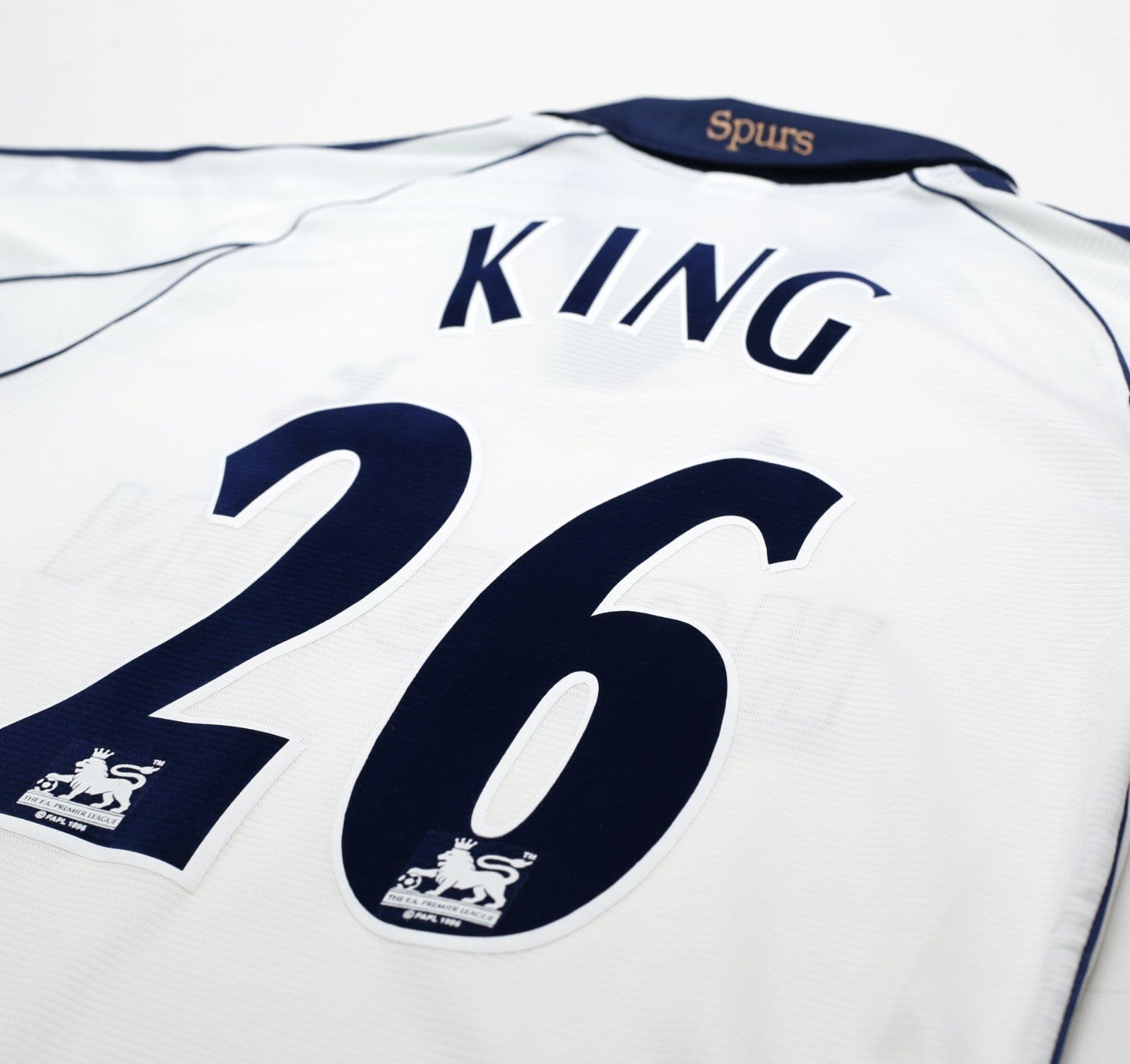 1999/01 KING #26 Tottenham Hotspur Vintage adidas Home Football Shirt (S)