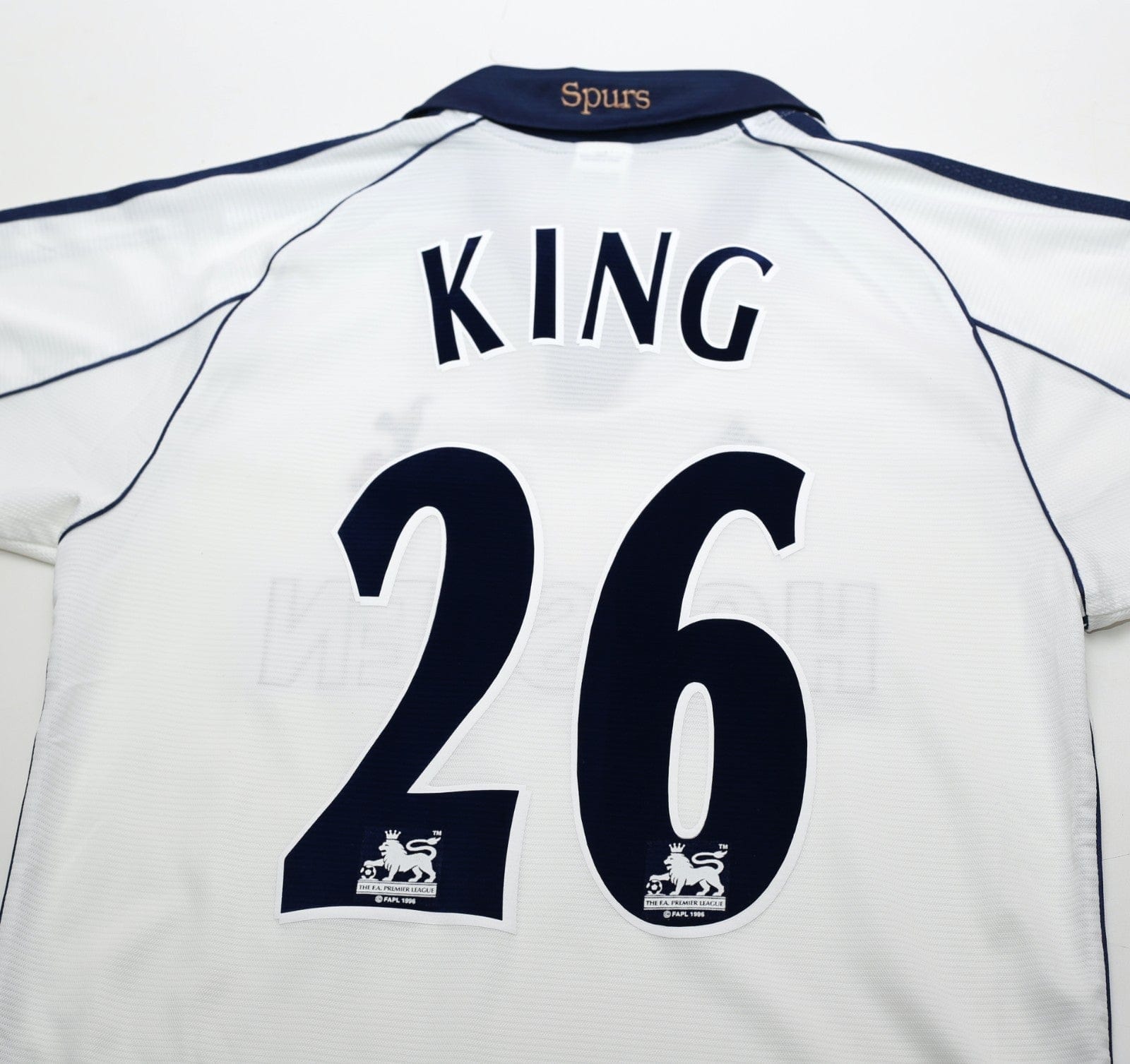 1999/01 KING #26 Tottenham Hotspur Vintage adidas Home Football Shirt (S)