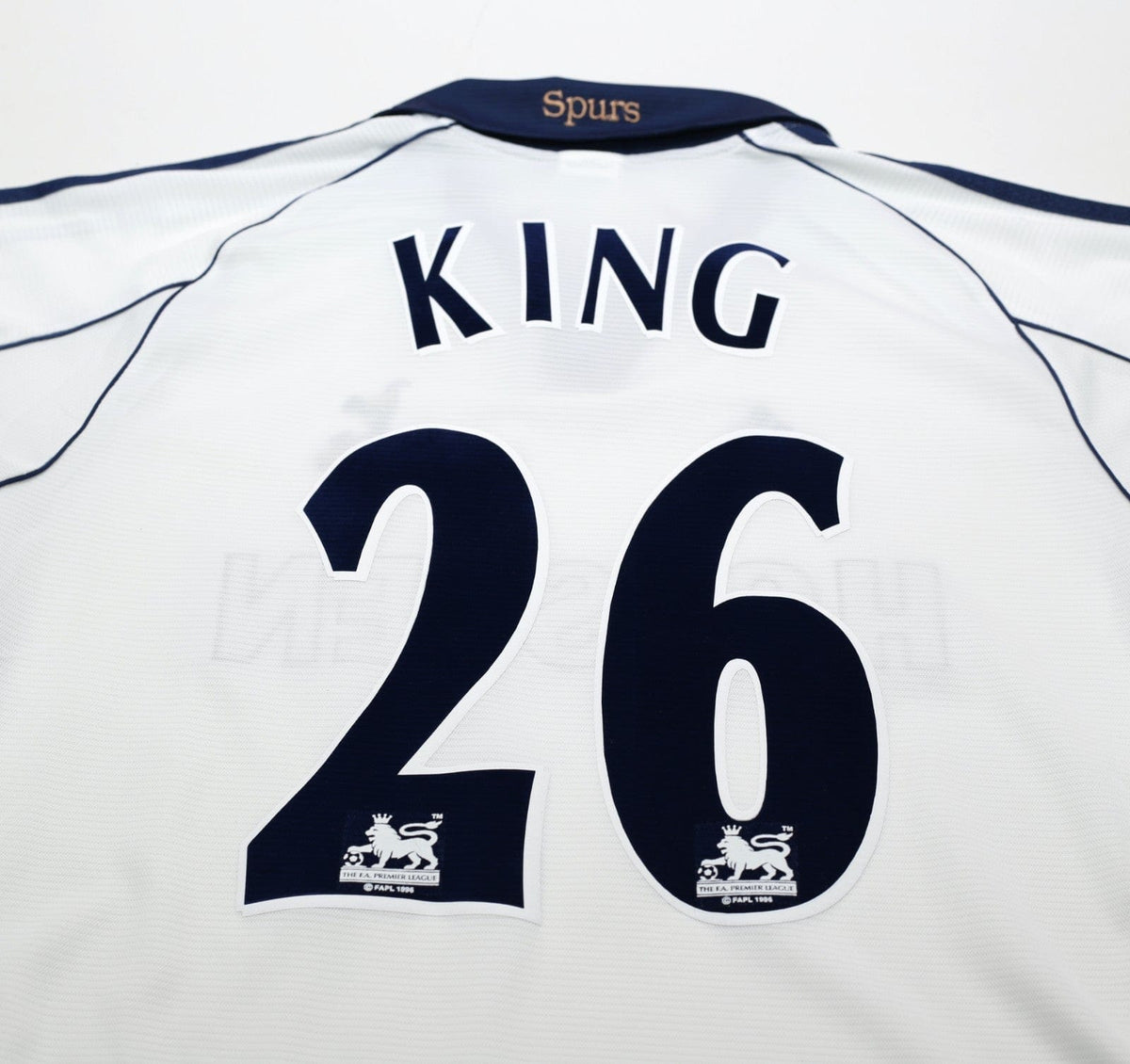 1999/01 KING #26 Tottenham Hotspur Vintage adidas Home Football Shirt (S)