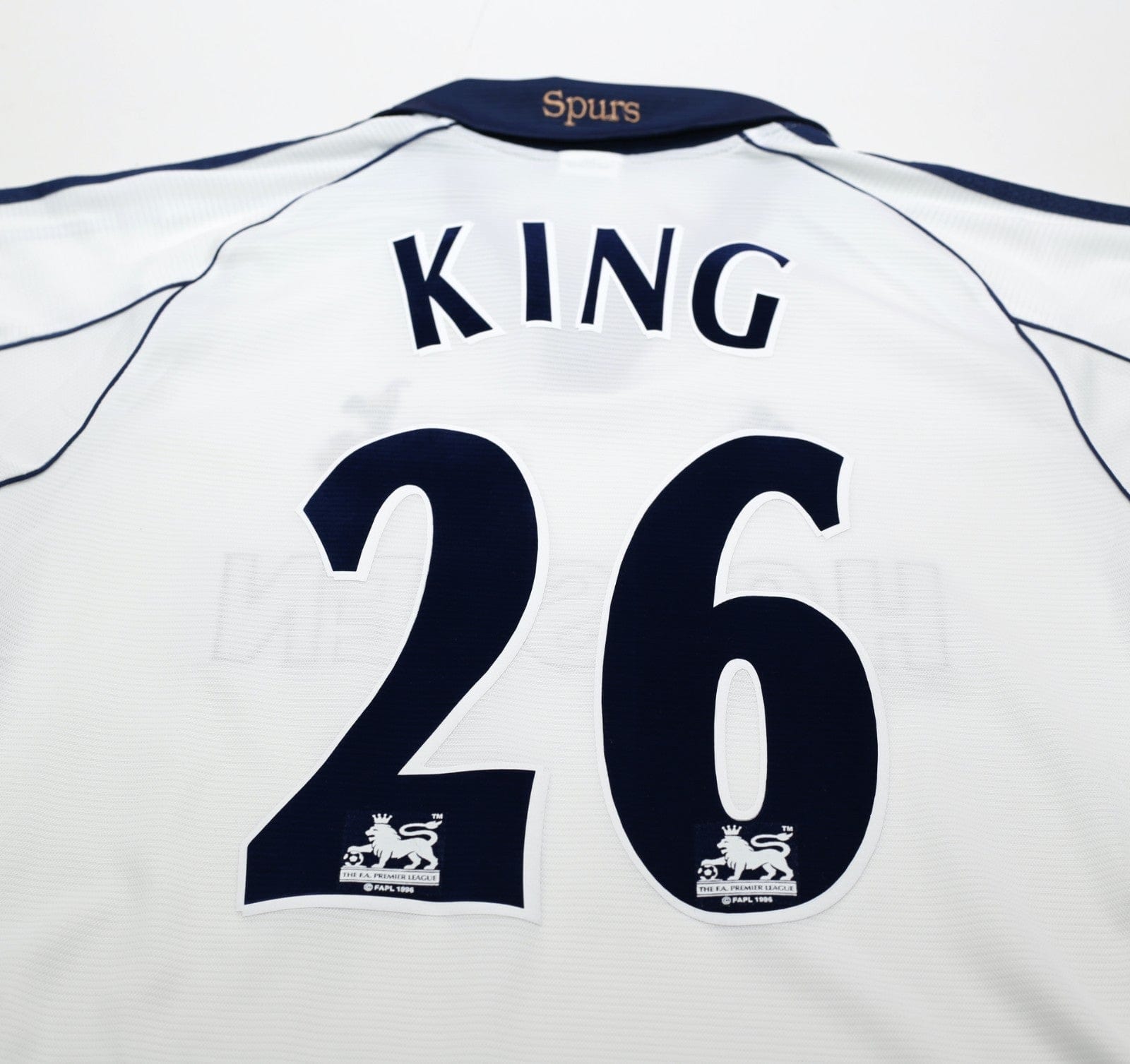 1999/01 KING #26 Tottenham Hotspur Vintage adidas Home Football Shirt (S)