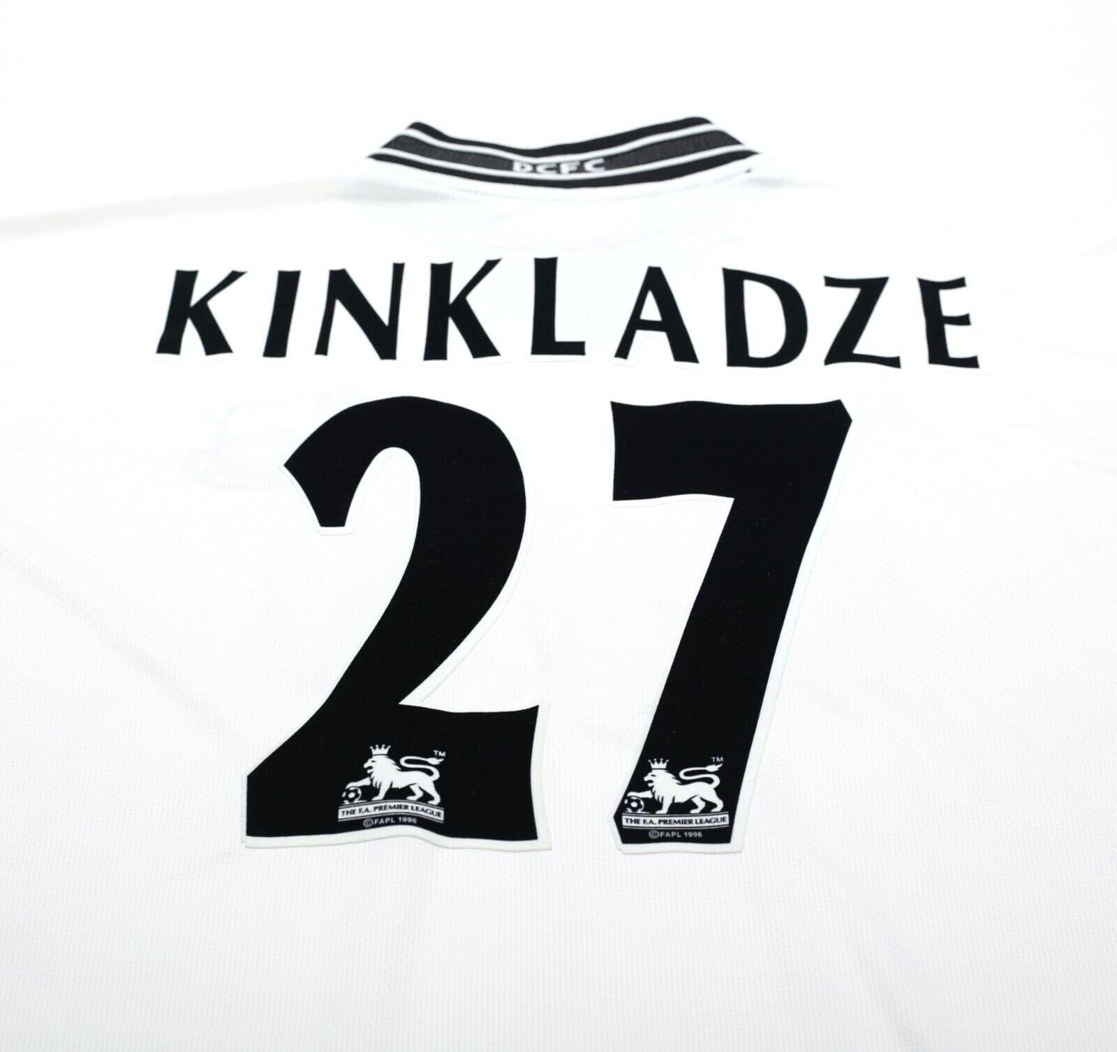 1999/01 KINKLADZE #27 Derby County Vintage PUMA Home Football Shirt (XL)