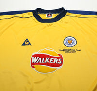 1999/01 LEICESTER CITY Vintage LCS Away Worthington Cup Final Football Shirt XL