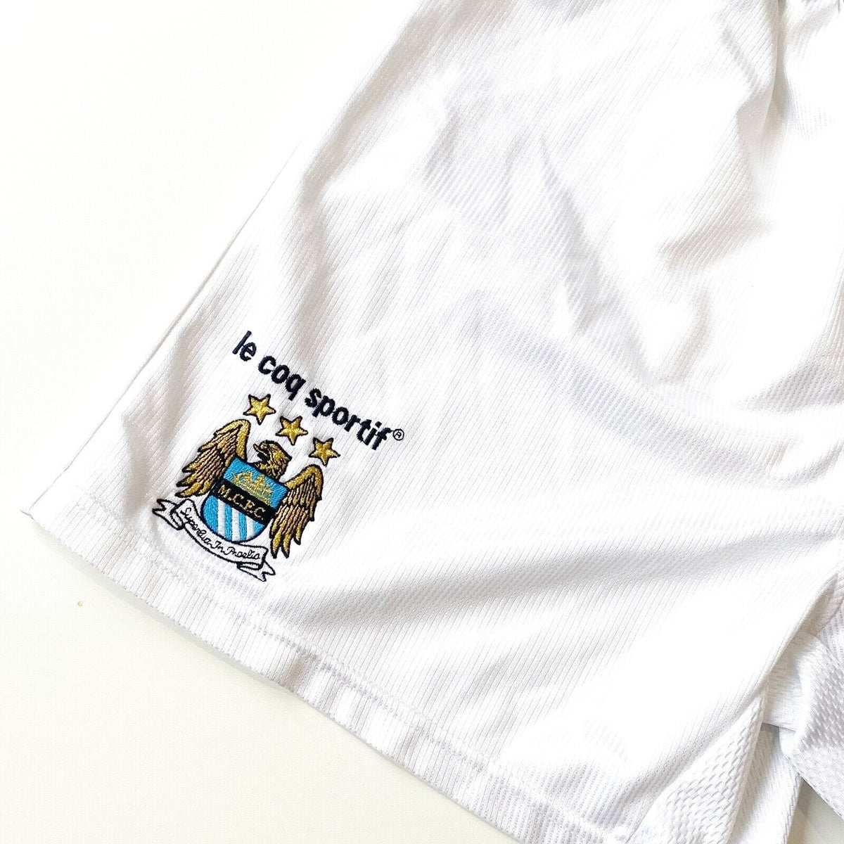 1999/01 MANCHESTER City Vintage le coq sportif Home Football Shorts (M) 38/40"