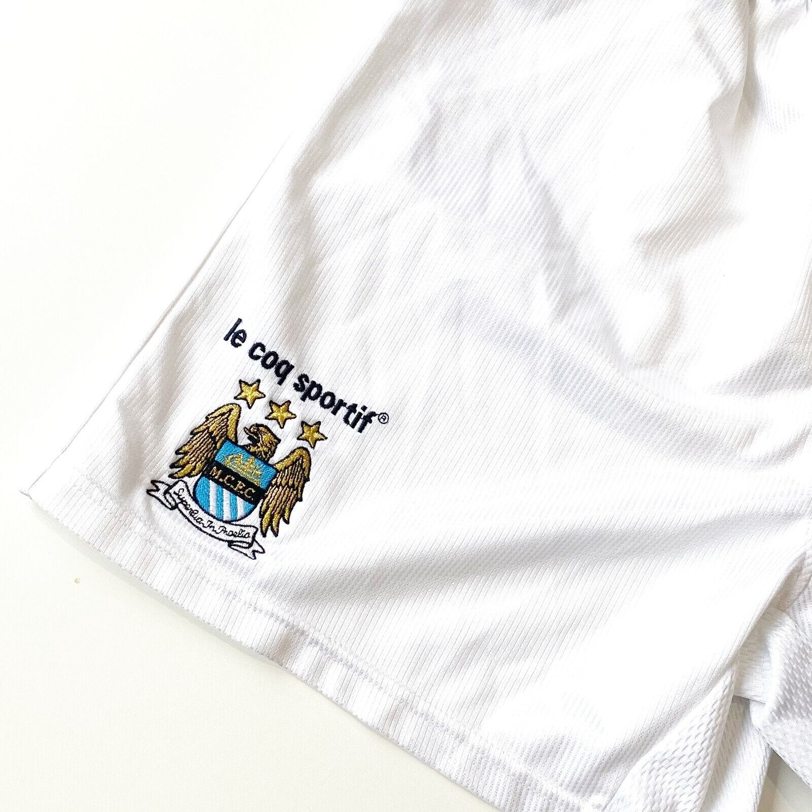 1999/01 MANCHESTER City Vintage le coq sportif Home Football Shorts (M) 38/40"