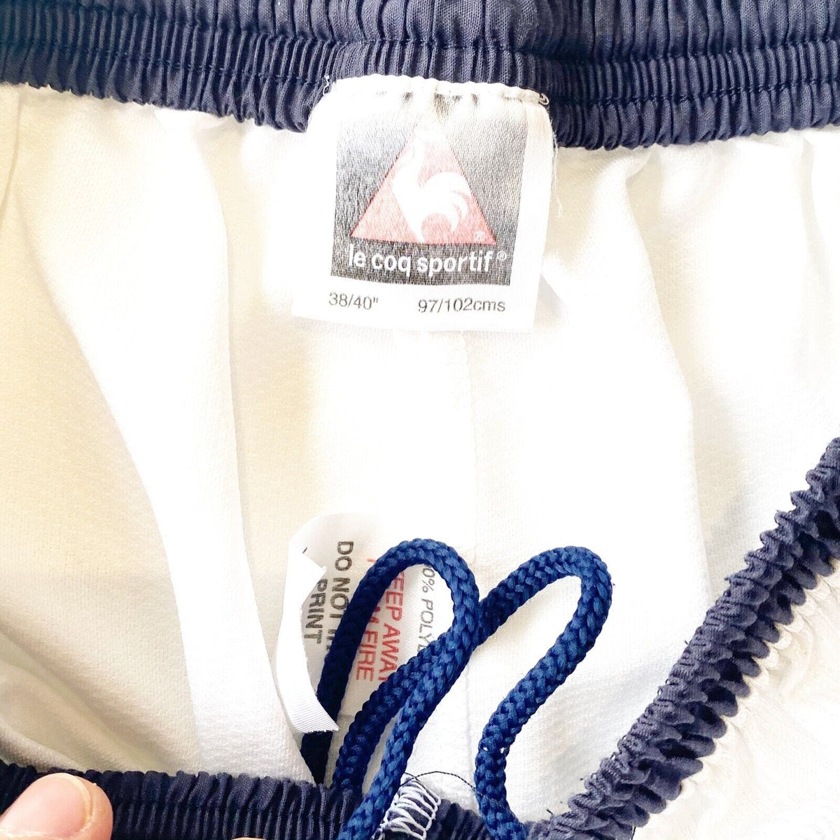 1999/01 MANCHESTER City Vintage le coq sportif Home Football Shorts (M) 38/40"