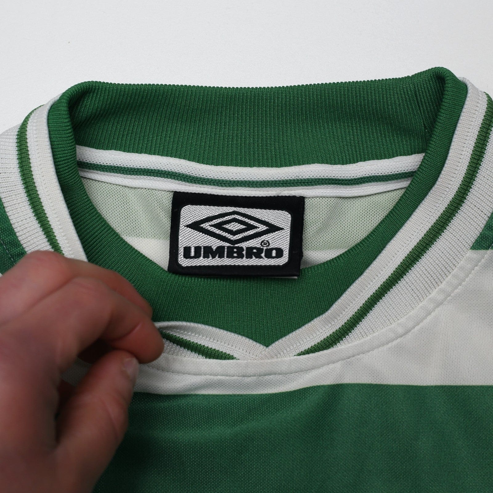 1999/01 Moravick #25 Celtic Vintage Umbro Home Football Shirt (M)