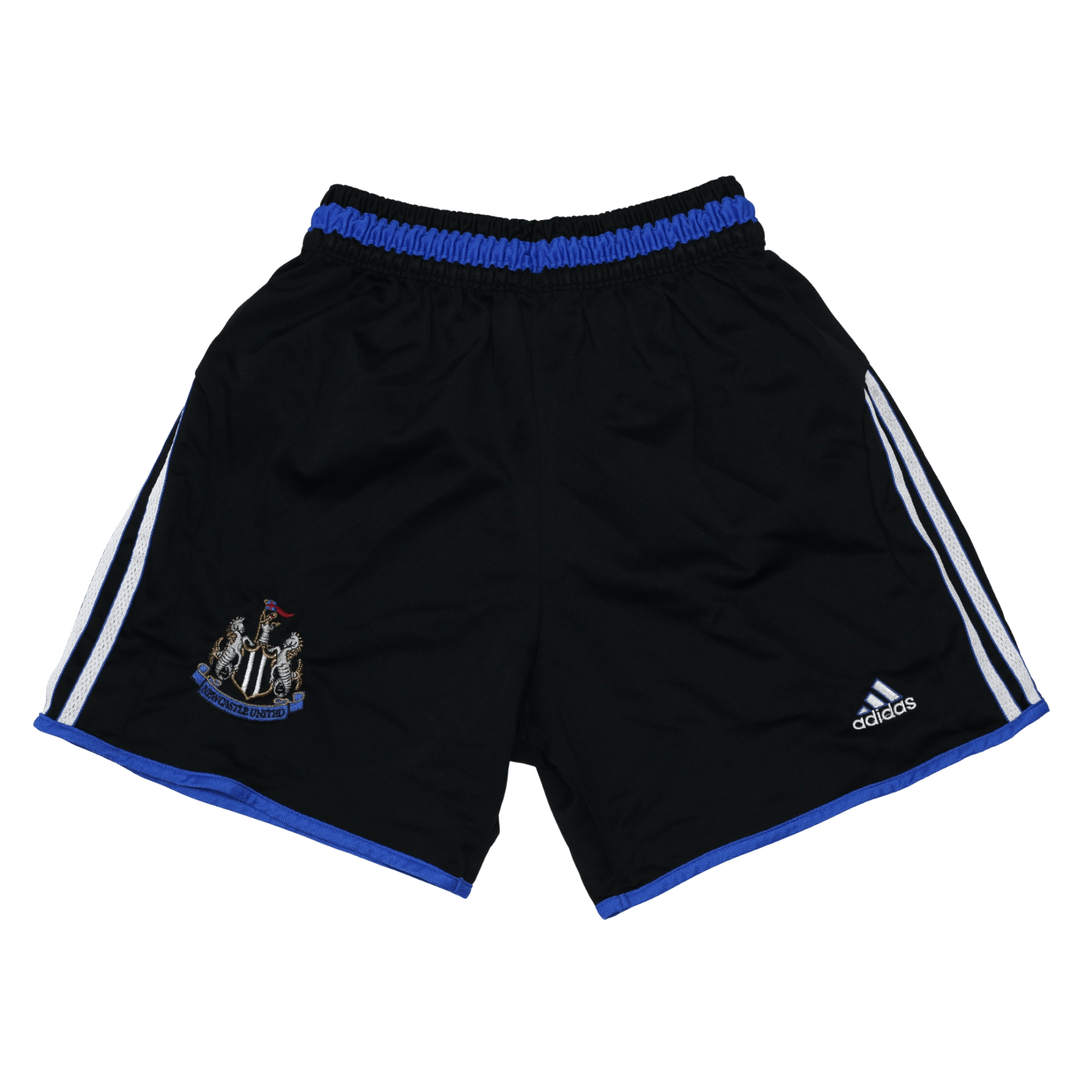 1999/01 Newcastle United Vintage adidas Home Kit Football Shorts (S) 32" Waist