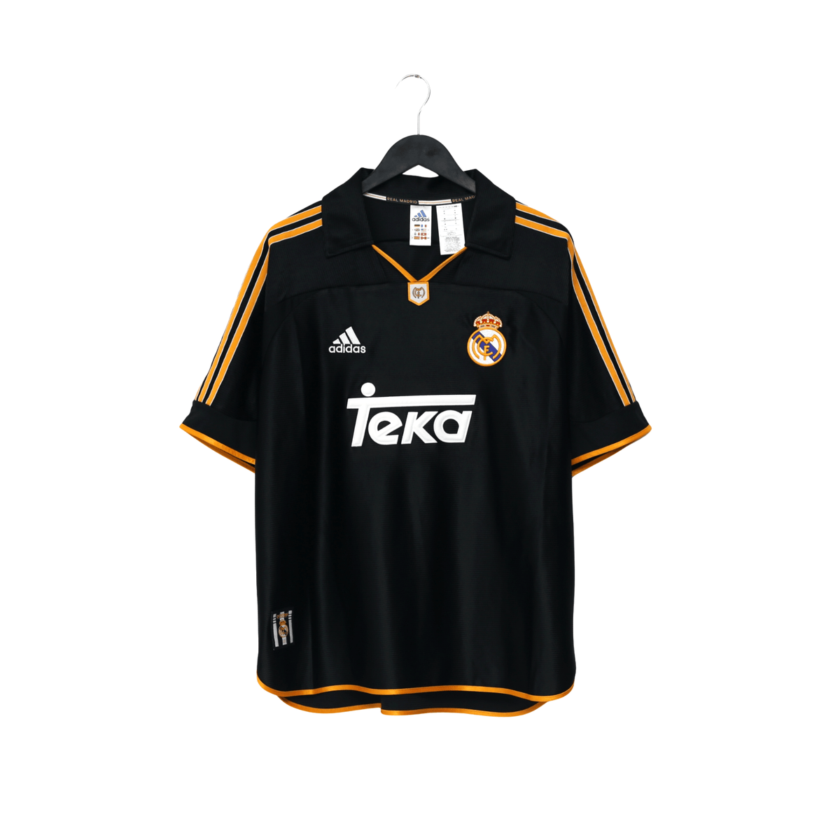 1999/01 Raul #7 Real Madrid Vintage Retro adidas Away Football Shirt (M)