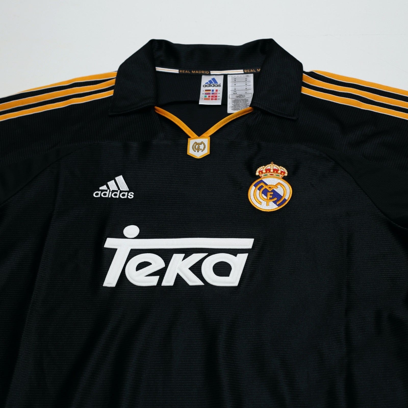 1999/01 Raul #7 Real Madrid Vintage Retro adidas Away Football Shirt (M)