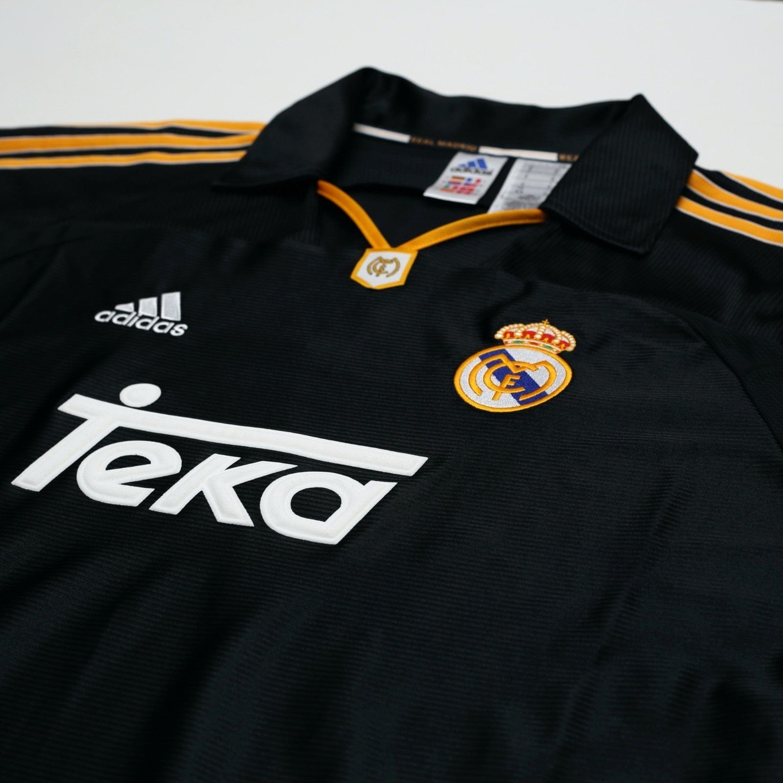 1999/01 Raul #7 Real Madrid Vintage Retro adidas Away Football Shirt (M)