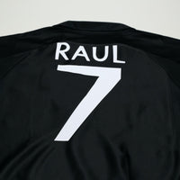 1999/01 Raul #7 Real Madrid Vintage Retro adidas Away Football Shirt (M)