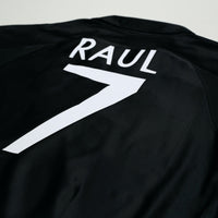 1999/01 Raul #7 Real Madrid Vintage Retro adidas Away Football Shirt (M)