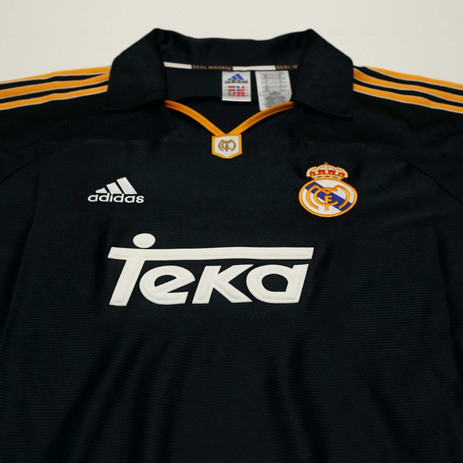 1999/01 Raul #7 Real Madrid Vintage Retro adidas Away Football Shirt (M)