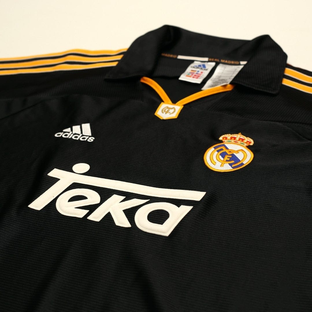 1999/01 Raul #7 Real Madrid Vintage Retro adidas Away Football Shirt (S/M)