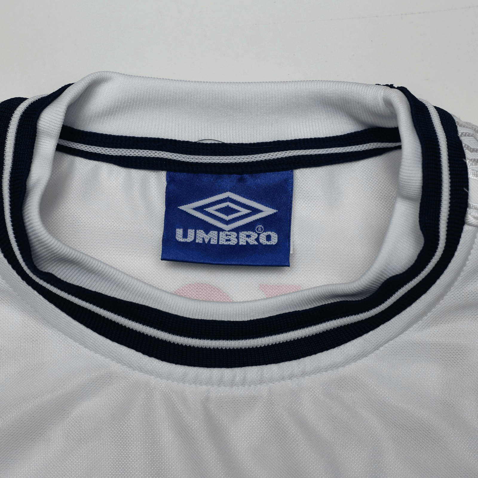 1999/01 Scholes #8 England Vintage Umbro Home Football Shirt (L) Euro 2000