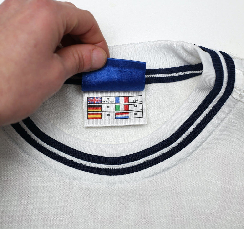 1999/01 SCHOLES #8 England Vintage Umbro Home Football Shirt (M) Euro 2000