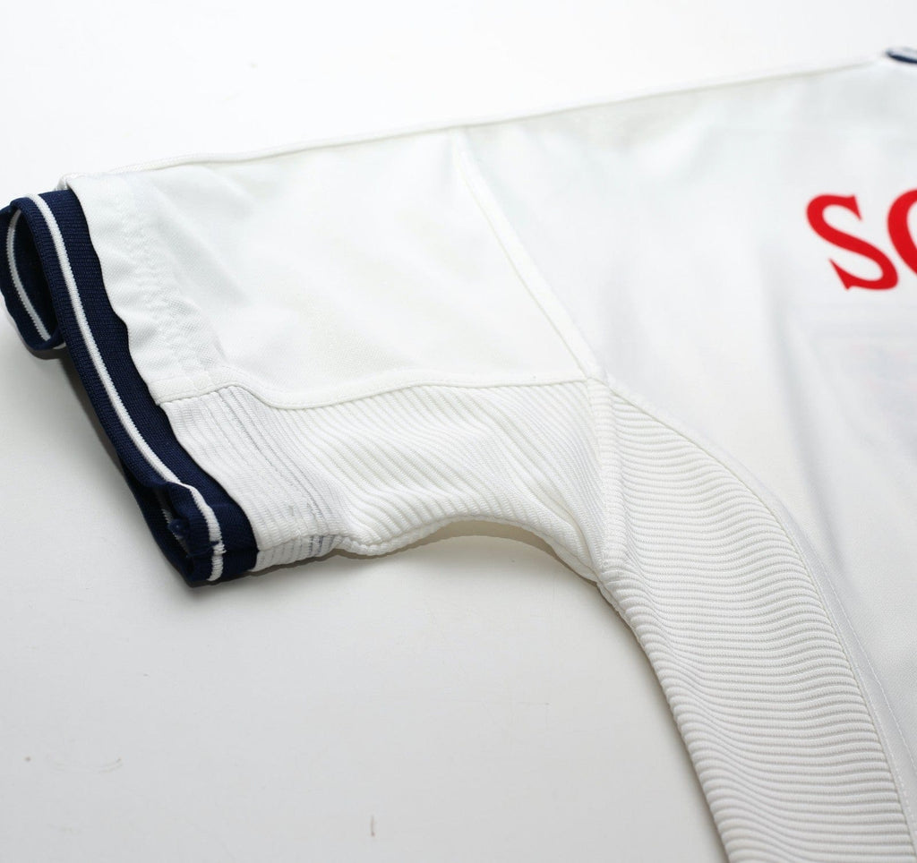 1999/01 SCHOLES #8 England Vintage Umbro Home Football Shirt (M) Euro 2000