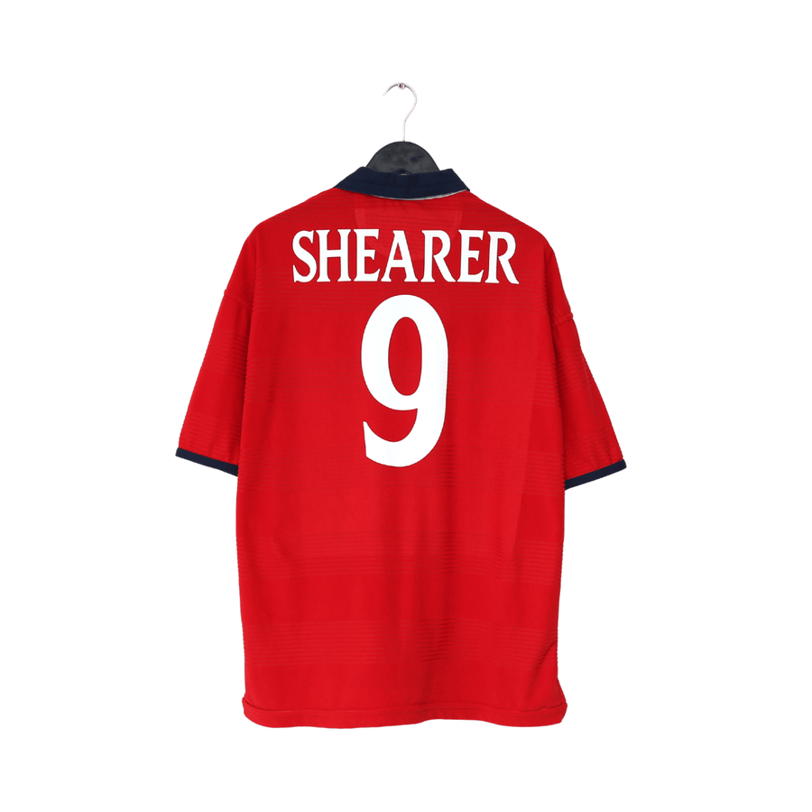 1999/01 SHEARER #9 England Vintage Umbro Away Football Shirt (L) Euro 2000