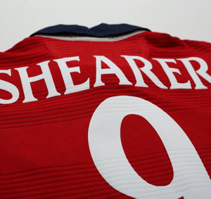 1999/01 SHEARER #9 England Vintage Umbro Away Football Shirt (XL) Euro 2000