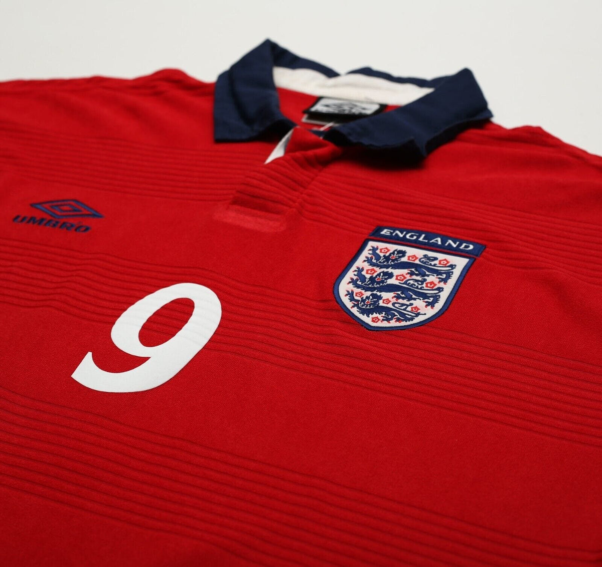 1999/01 SHEARER #9 England Vintage Umbro Away Football Shirt (XL) Euro 2000