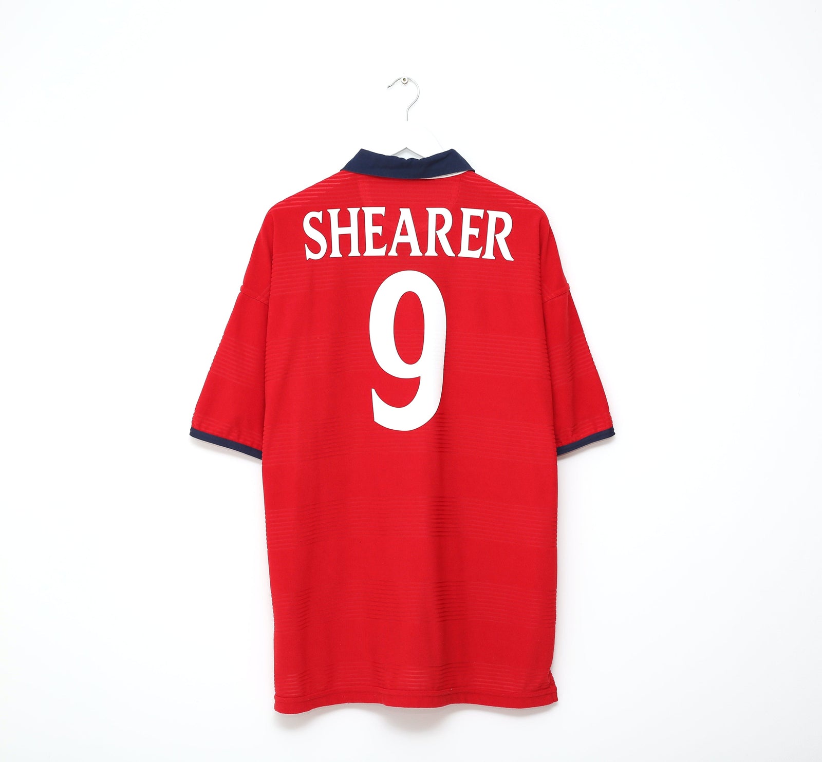 1999/01 SHEARER #9 England Vintage Umbro Away Football Shirt (XL) Euro 2000