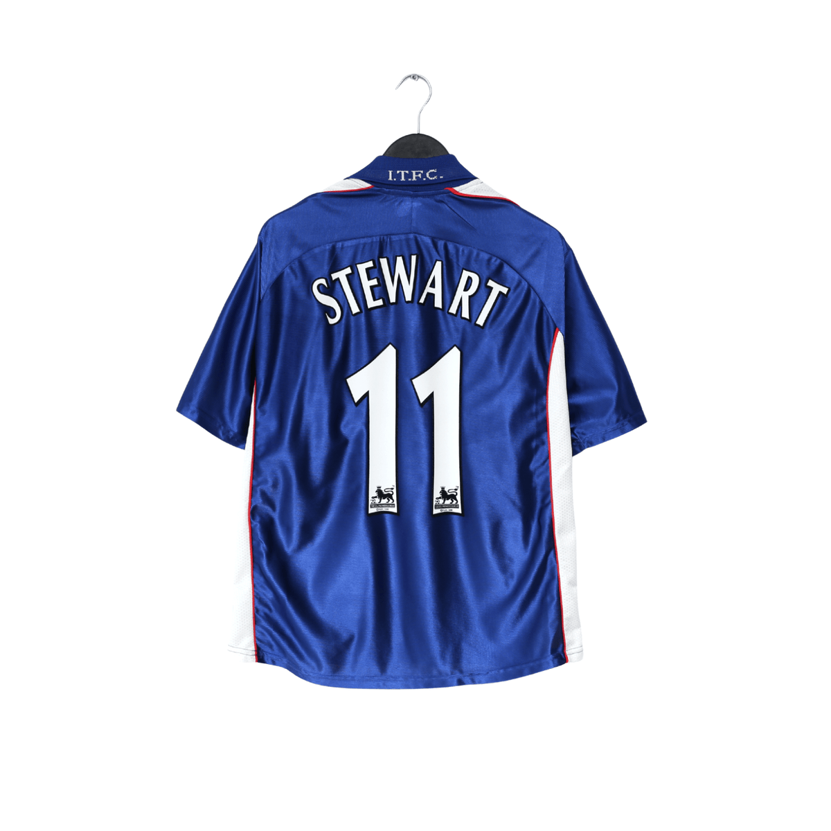 1999/01 STEWART #11 Ipswich Town Vintage PUNCH Home Football Shirt (L)