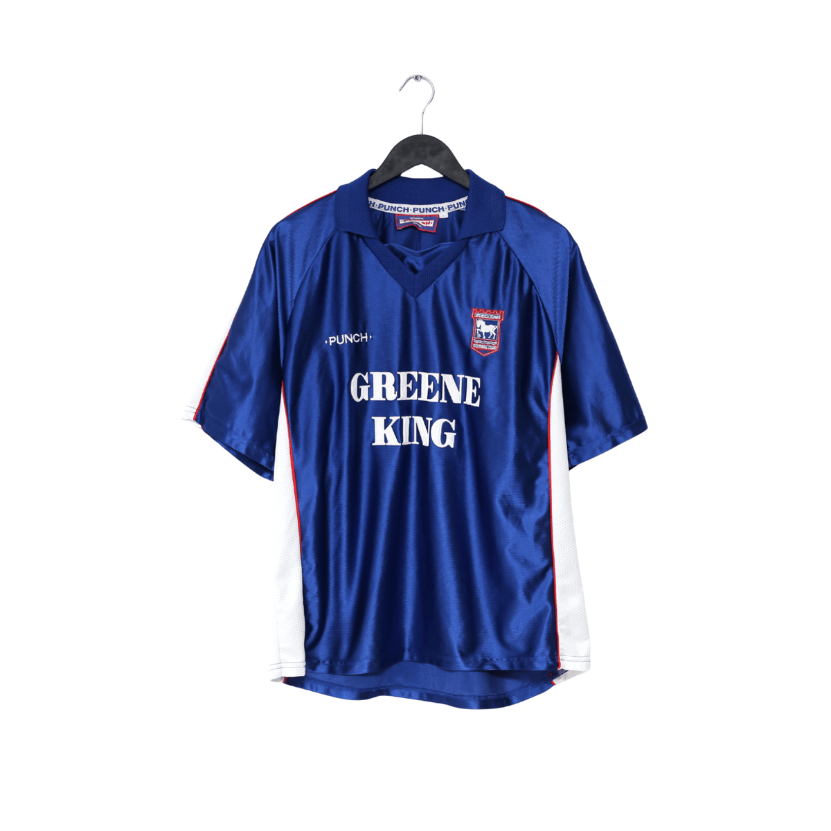 1999/01 STEWART #11 Ipswich Town Vintage PUNCH Home Football Shirt (L)