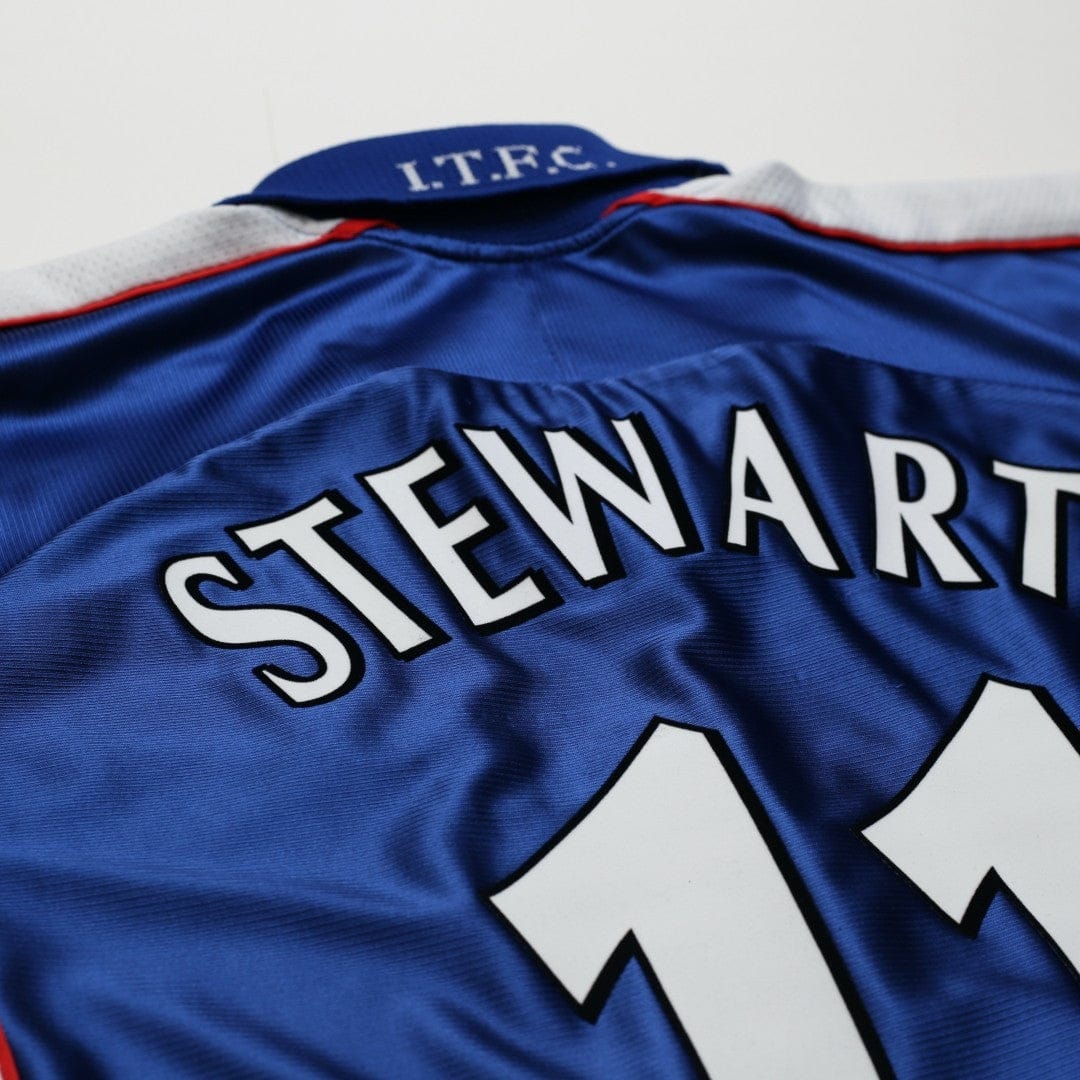 1999/01 Stewart #11 Ipswich Town Vintage PUNCH Home Football Shirt (L)