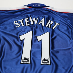 1999/01 Stewart #11 Ipswich Town Vintage PUNCH Home Football Shirt (L)