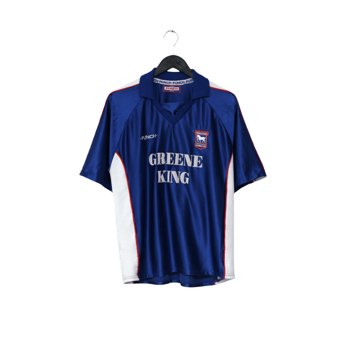 1999/01 Stewart #11 Ipswich Town Vintage PUNCH Home Football Shirt (L)