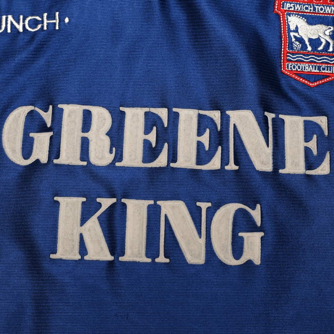 1999/01 Stewart #11 Ipswich Town Vintage PUNCH Home Football Shirt (L)