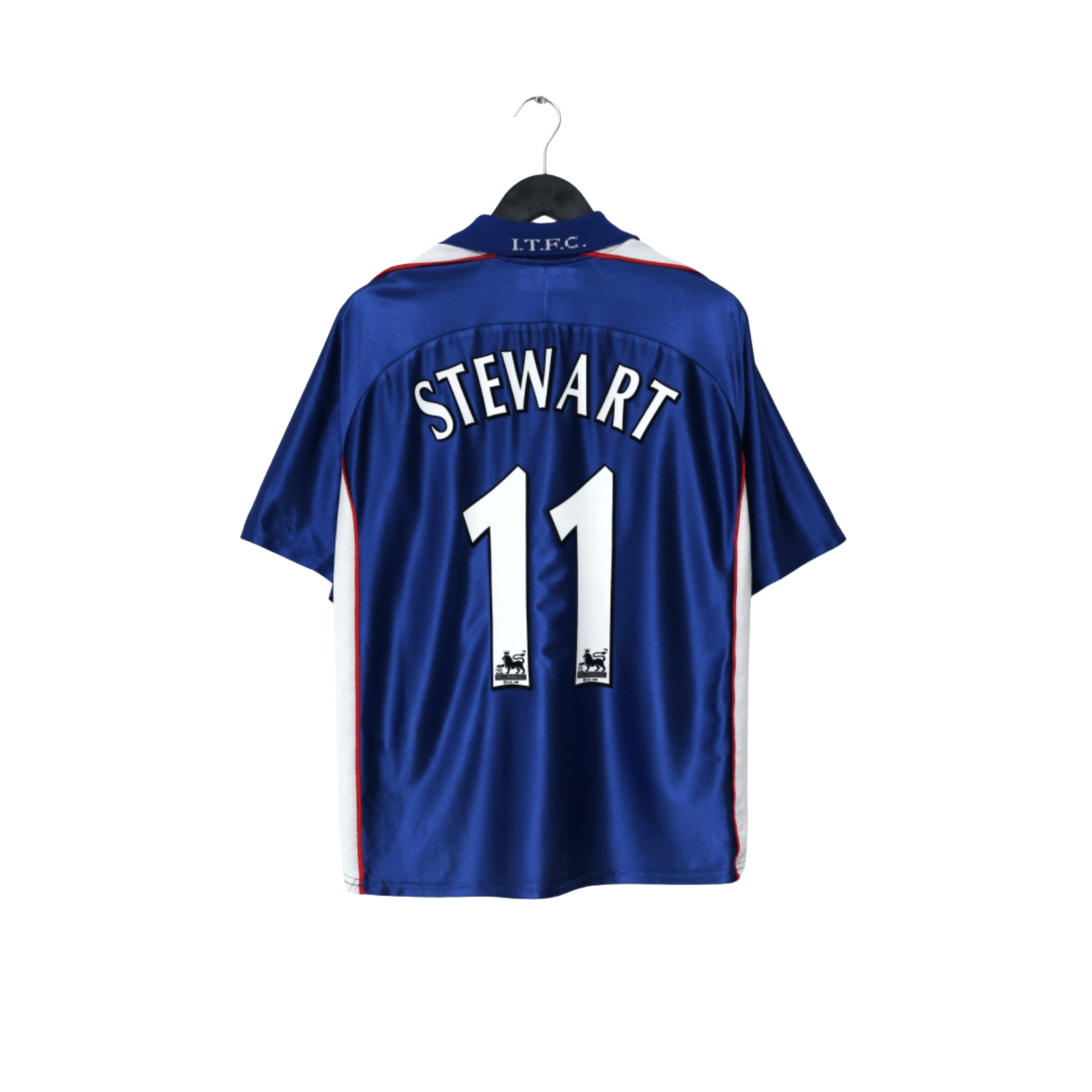 1999/01 Stewart #11 Ipswich Town Vintage PUNCH Home Football Shirt (L)