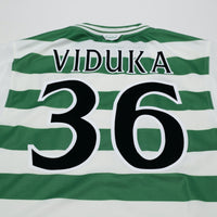 1999/01 Viduka #36 Celtic Vintage Umbro Home Football Shirt (M)