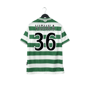 1999/01 Viduka #36 Celtic Vintage Umbro Home Football Shirt (M)