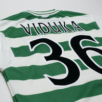 1999/01 Viduka #36 Celtic Vintage Umbro Home Football Shirt (M)
