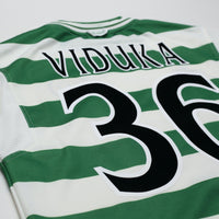 1999/01 Viduka #36 Celtic Vintage Umbro Home Football Shirt (M)