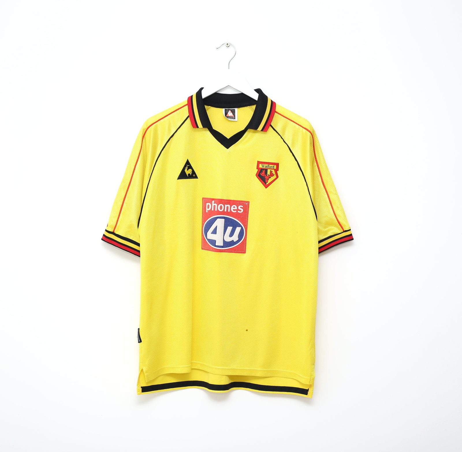 1999/01 WATFORD Vintage le coq sportif Home Football Shirt (L)