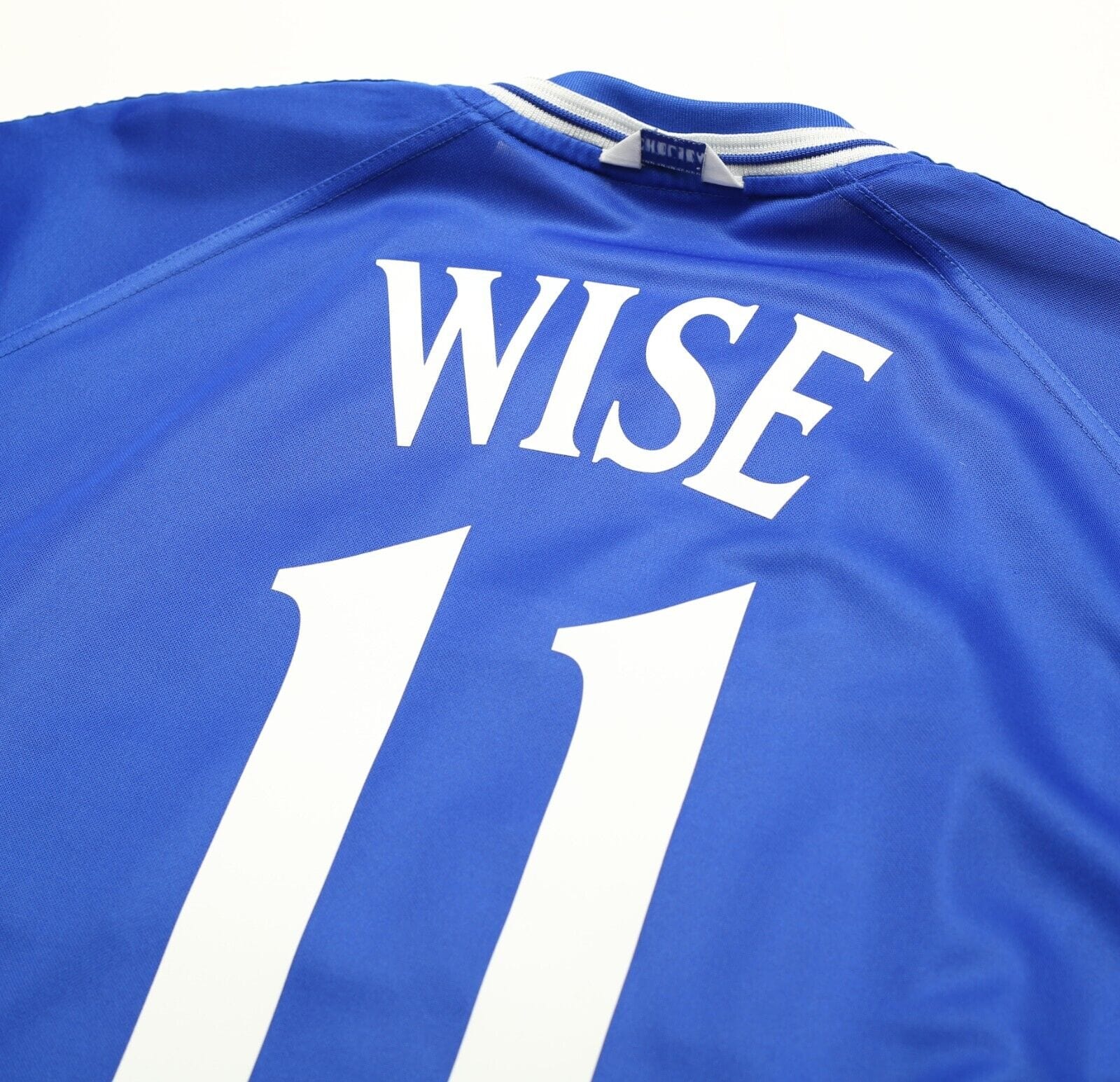 1999/01 WISE #11 Chelsea Vintage Umbro FA CUP FINAL 2000 Football Shirt (XL)