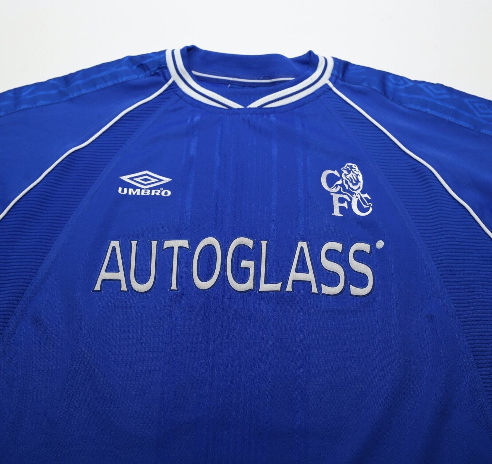 1999/01 ZOLA #25 Chelsea Vintage Umbro Home Football Shirt (M)