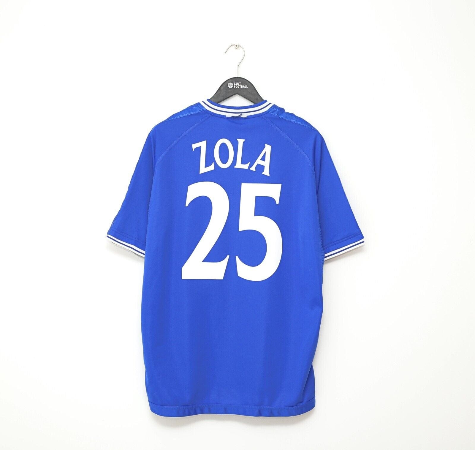 1999/01 ZOLA #25 Chelsea Vintage Umbro UCL Football Shirt (XL)