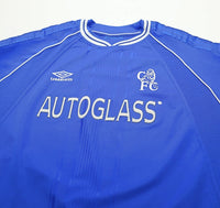 1999/01 ZOLA #25 Chelsea Vintage Umbro UCL Football Shirt (XL)