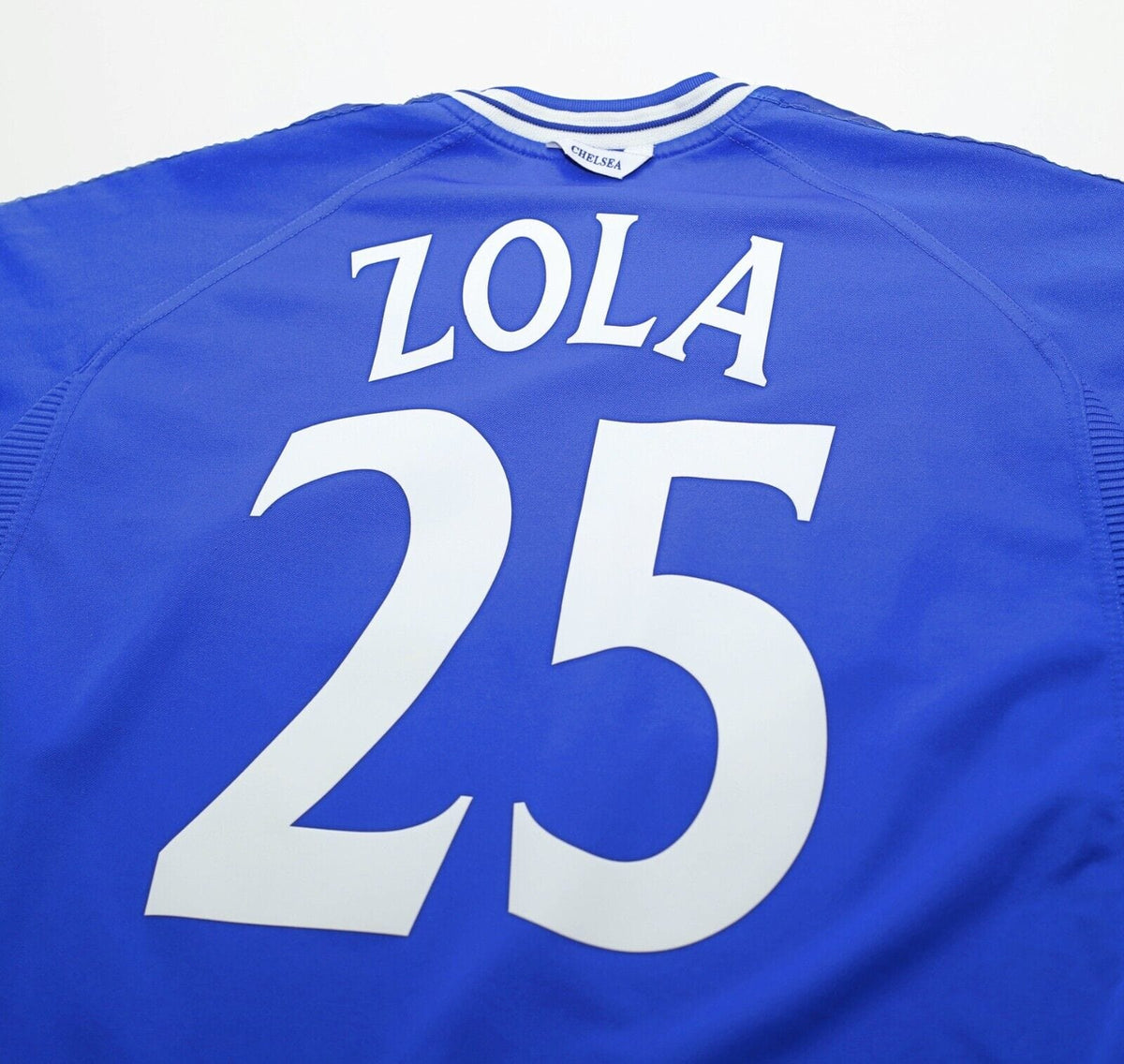 1999/01 ZOLA #25 Chelsea Vintage Umbro UCL Football Shirt (XL)
