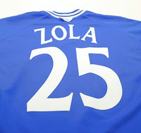 1999/01 ZOLA #25 Chelsea Vintage Umbro UCL Football Shirt (XL)