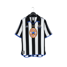 1999 SHEARER #9 Newcastle United Vintage adidas FA Cup Final Football Shirt (M)
