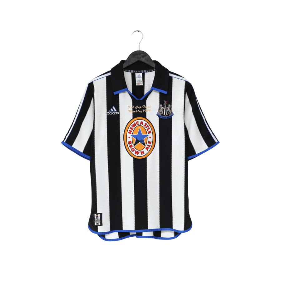 1999 SHEARER #9 Newcastle United Vintage adidas FA Cup Final Football Shirt (M)