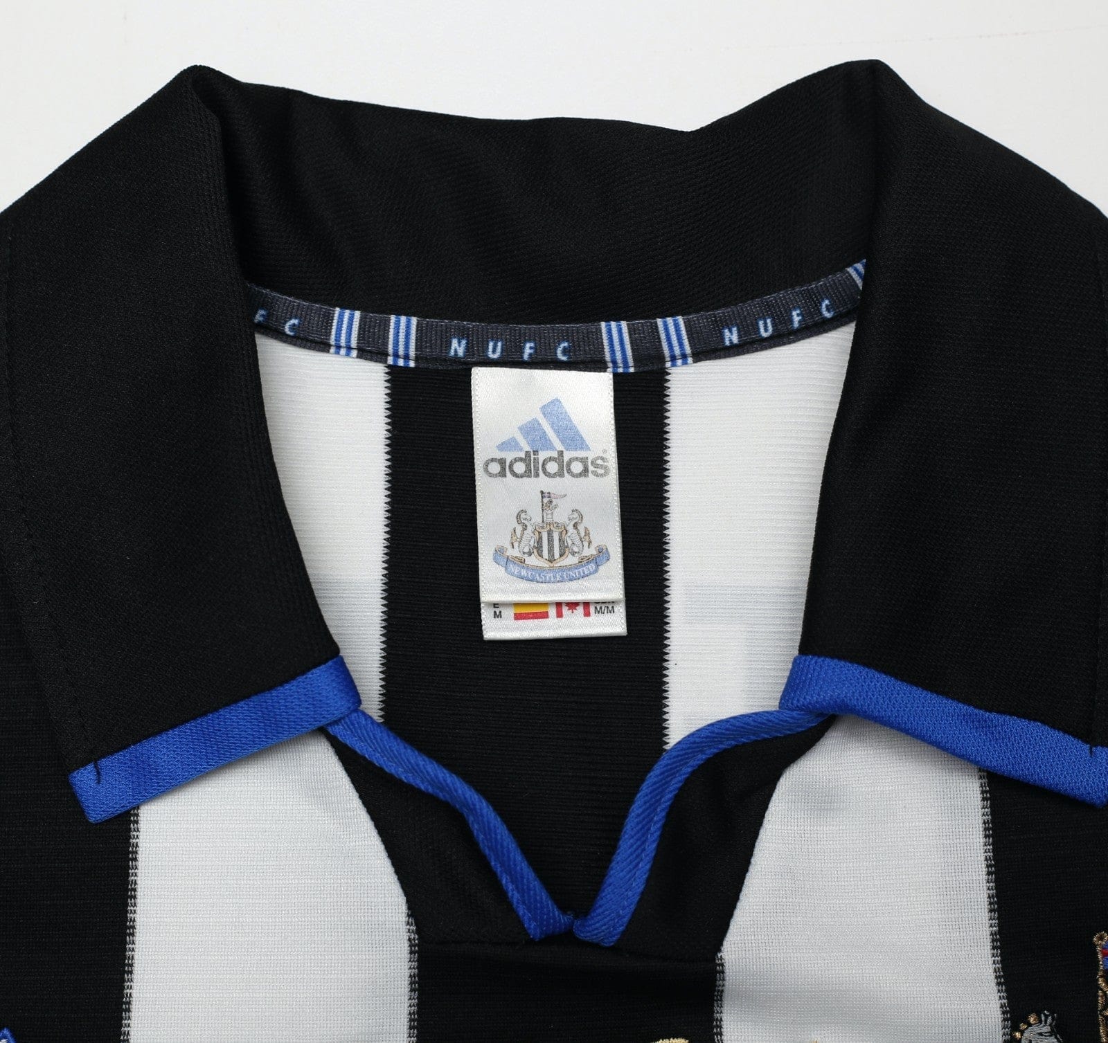 1999 SHEARER #9 Newcastle United Vintage adidas FA Cup Final Football Shirt (M)